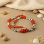 Load image into Gallery viewer, Red Carnelian Bead Necklace | 925 Silver | Women's Jewelry
