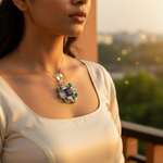 Load image into Gallery viewer, 925 Silver Multi-Gemstone Pendant | Women's Jewelry Gift