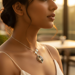 将图像加载到图库查看器中, 925 Silver Oval Gemstone Pendant Necklace for Women | Gift Jewelry