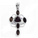 将图像加载到图库查看器中, 925 Silver Black Gemstone Pendant | Statement Jewelry for Women