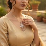 Load image into Gallery viewer, 925 Silver Square Stone Pendant Necklace | Women's Jewelry Gift