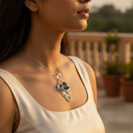 Load image into Gallery viewer, 925 Silver Labradorite Pendant | Women's Stone Jewelry