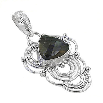 925 silver labradorite pendant | women's stone jewelry