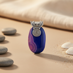 Load image into Gallery viewer, 925 Silver Blue Agate Pendant for Women | Gemstone Jewelry