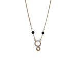 Load image into Gallery viewer, Collar con colgante circular de oro | Detalles de cristal para mujer | Regalo