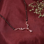 Load image into Gallery viewer, Rose Gold CZ Mangalsutra Necklace for Women | Daily Wear
