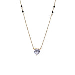 Load image into Gallery viewer, Gold Heart Pendant Necklace | Cubic Zirconia | Women's Jewelry Gift