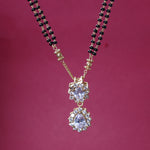 Load image into Gallery viewer, Gold Plated Black Bead Mangalsutra Pendant Necklace for Women