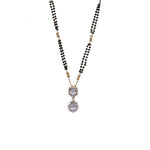 Load image into Gallery viewer, Gold Plated Black Bead Mangalsutra Pendant Necklace for Women