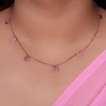 Load image into Gallery viewer, Rose Gold Disc Chain Necklace for Women | Delicate Jewelry Gift