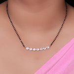 Load image into Gallery viewer, Rose Gold CZ Stone Mangalsutra Necklace for Women | Daily Wear