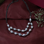 Load image into Gallery viewer, Silver Bead Layered Necklace | Statement Jewelry for Women