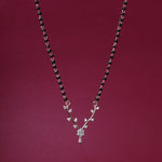 Load image into Gallery viewer, Rose Gold Mangalsutra Necklace | Black Bead Bridal Jewelry