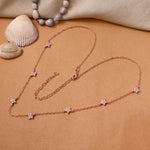 将图像加载到图库查看器中, Rose gold plating Starburst Necklace | Diamond CZ | Women's Jewelry Gift