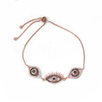 Load image into Gallery viewer, Rose Gold Evil Eye Jewelry Set | Necklace & Bracelet | Protection