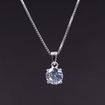 Load image into Gallery viewer, Sterling Silver Marquise Cubic Zirconia Pendant Charm for Women