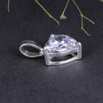 Load image into Gallery viewer, Sterling Silver Pear Cut Cubic Zirconia Solitaire Pendant for Women