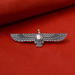 将图像加载到图库查看器中, 925 Silver Winged Sun Pendant for Men & Women | Spiritual Jewelry