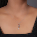 Load image into Gallery viewer, 925 Silver Feather Pendant Necklace for Women | Gift Jewelry