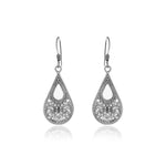 将图像加载到图库查看器中, 925 Silver Filigree Teardrop Earrings for Women | Dangle Jewelry