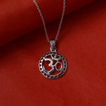 Load image into Gallery viewer, 925 Silver Om Pendant Necklace | Spiritual Jewelry for Women