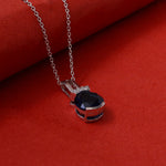 Load image into Gallery viewer, 925 Silver Sapphire Pendant Necklace for Women | Gift Jewelry
