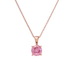 将图像加载到图库查看器中, Rose gold plating Pink Gemstone Pendant Necklace for Women | Gift Jewelry