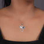 Load image into Gallery viewer, 925 Silver Angel Wing Pendant Necklace | Women's Jewelry Gift