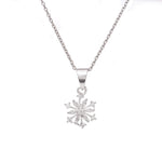 Load image into Gallery viewer, 925 Silver Snowflake Pendant Necklace for Women | Gift