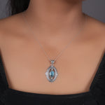 Load image into Gallery viewer, 925 Silver Labradorite Pendant Necklace for Women | Gift Jewelry