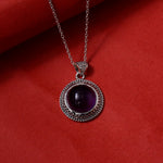 Load image into Gallery viewer, 925 Silver Amethyst Pendant Necklace for Women | Gift Jewelry