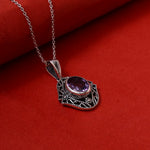 Load image into Gallery viewer, 925 Silver Amethyst Pendant Necklace for Women | Gift Jewelry