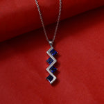 Load image into Gallery viewer, 925 Silver Blue Sapphire Pendant Necklace for Women | Gift Jewelry