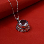 Load image into Gallery viewer, 925 Silver Round Quartz Pendant Necklace | For Women | Gift