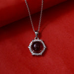 Load image into Gallery viewer, 925 Silver Ruby Pendant Necklace for Women | Gemstone Jewelry