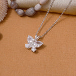Load image into Gallery viewer, 925 Silver Butterfly Pendant Necklace | Cubic Zirconia Gift