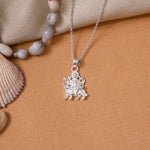 将图像加载到图库查看器中, 925 Silver Durga Pendant Necklace | Hindu Goddess Jewelry