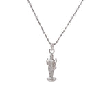 Load image into Gallery viewer, Silver Guanyin Pendant Necklace | Buddhist Jewelry for Women