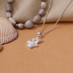 将图像加载到图库查看器中, Handcrafted Silver Saraswati Veena Pendant – Traditional Temple Jewelry