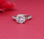 将图像加载到图库查看器中, 925 Silver Cubic Zirconia Ring for Women | Engagement Ring| High Polish