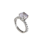 将图像加载到图库查看器中, 925 Silver Cubic Zirconia Ring for Women | Engagement Ring| High Polish