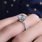将图像加载到图库查看器中, 925 Silver Cubic Zirconia Ring for Women | Engagement Ring| High Polish