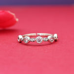 将图像加载到图库查看器中, 925 Sterling Silver Ring with Round CZ Stones for Women | Gift