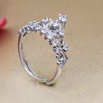 将图像加载到图库查看器中, Silver Crown Ring with Cubic Zirconia | Women's Ring