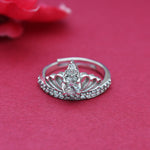 将图像加载到图库查看器中, 925 Silver Crown Ring for Women | Adjustable Princess Ring