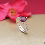将图像加载到图库查看器中, 925 Silver Ruby Ring for Women | Gemstone Jewelry Gift