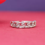 将图像加载到图库查看器中, 925 Silver Cubic Zirconia Toe Ring for Women | Adjustable Jewelry