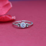 将图像加载到图库查看器中, 925 Silver Cubic Zirconia Adjustable Ring for Women | Gift