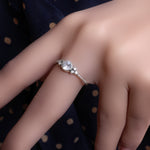 将图像加载到图库查看器中, 925 Silver Cubic Zirconia Adjustable Ring for Women | Gift