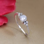 将图像加载到图库查看器中, 925 Silver Cubic Zirconia Adjustable Ring for Women | Gift